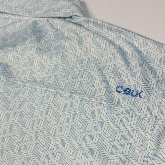Cutter & Buck CBUK Polo Shirt Mens Size XXL Breathable Golf Light Blue - Picture 3 of 8